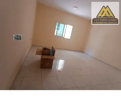 🏡 1-bedroom apartment in Al Jurf 2, master room, 2 bathrooms, central A/C, AED 31,000, 6 payments, prime location near services.