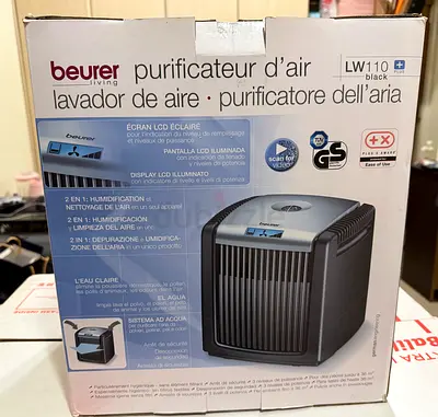 Beurer LW110 Black Air Purifier with Humidifier (brand new, boxed) never open