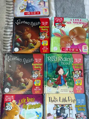 Childrens picture book set with augmented reality titles (7 books)