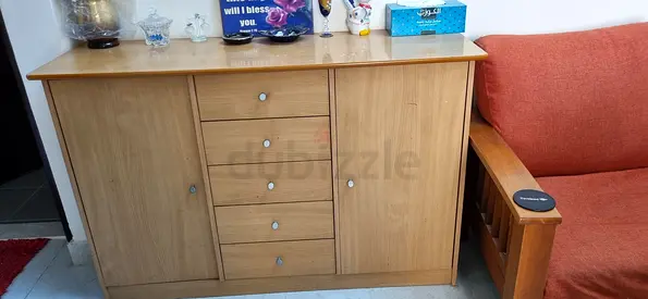 Wooden storage cabinet