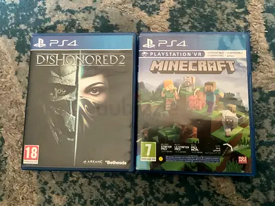 Minecraft  Dishonored 2 Game CD Bundle