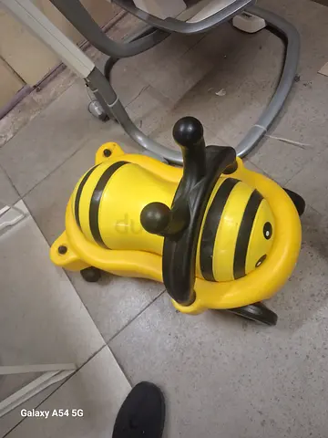 Yellow Bee Ride-On Toy for Toddlers - Good Working Condition