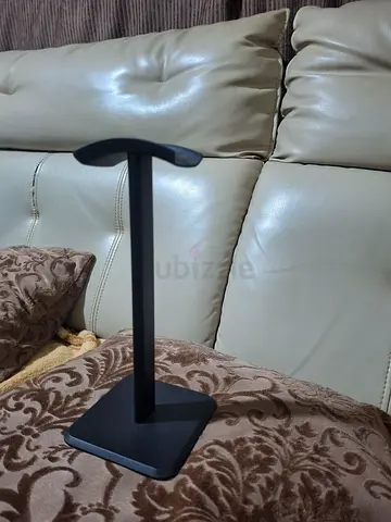 Black Desktop Headphone Stand - Sturdy Single Hook