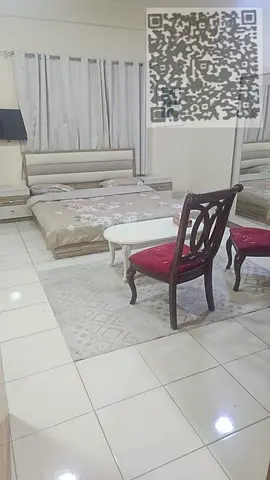 استوديو مفروش للايجار الشهرى اماره عجمان منطقه النخيل