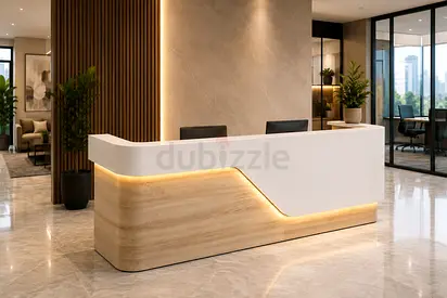 Vita Medium Reception Desk Dubai | Modern Reception Counter UAE