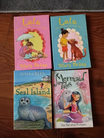 Set of 4 Children’s Picture Books – Lulu (2), Mermaid Tales, Seal Island
