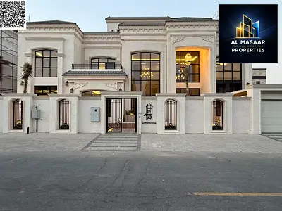 Luxury villa with custom finishing, swimming pool, elevator, and terrace in Al Zahia area, Ajman. I
