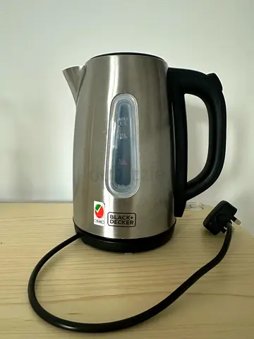 Black  Decker Stainless Steel Electric Kettle - 1.7L (Used)