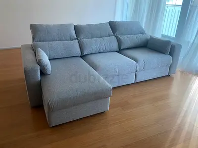 Ikea Eskelstuna L shape sofa bed Gray