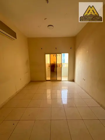 1 bedroom hall in Al Nuaimiya 2, balcony, split AC, AED 27k, 4 payments, security cheque (undated).