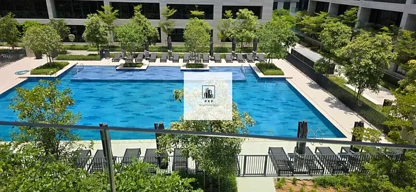Spacious luxurious brand new 1bhk apartment 2 bathrooms with balcony swimming pool view