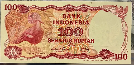 Vintage Indonesia 100 Rupiah Banknote (1984) – Flawless UNC Condition