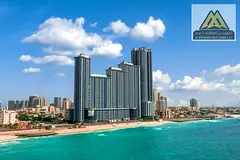 Luxury Two Bedroom Apartment with Full Sea View and Covered Parking for Rent Ajman Corniche Residenc
