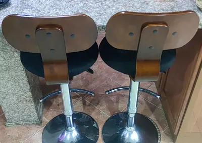 Set of 2 Adjustable Swivel Bar Stools *Free Delivery*