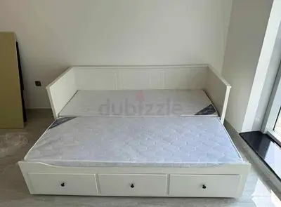 IKEA Hamnes day bed with 2 mattress and 3store drawers underneath