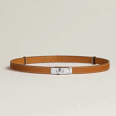 HERMES Kelly leather belt. Authentic. The lowest price on the preloved market. Flawless condition