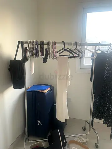 Clothing rack without clothing