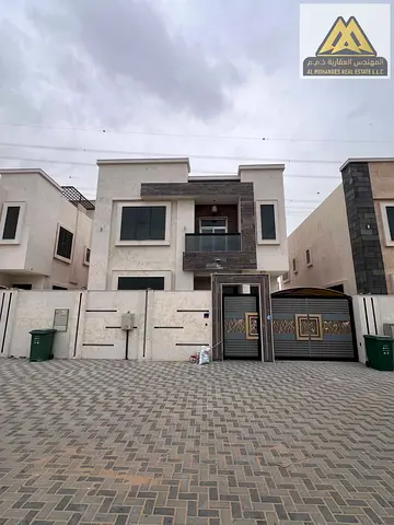 Unmissable Premium Luxury Deal Annual Rent Magnificent 5 Master Bedroom Villa with Majlis Living Room Maid Room Central AC Large Yard and Car Parking