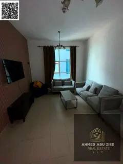 Fully Furnished 1 Bedroom Apartment for Annual Rent in City Tower Al Nuaimiya 3 Ajman with Balcony N