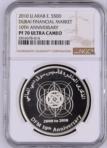 Top 70grade silver coin.uae.