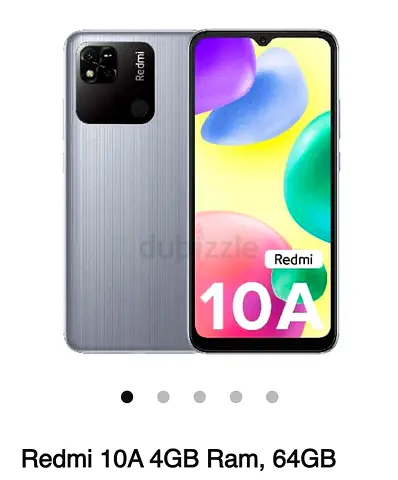 Redmi 10A - 4GB RAM, 64GB storage, Silver (Good condition)