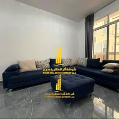 Luxurious one-bedroom apartment with brand new furnishings for monthly rent in Ajman - Al Rashidiya