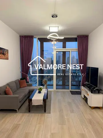 Furnished 1BR Apartment | Bloom Tower B | Skyline View Balcony
