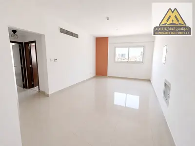 A fantastic one-bedroom apartment with a master living room for annual rent near Ajman Corniche, including parking.