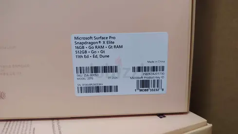 Microsoft Surface Pro (Snapdragon X Elite) 11th Gen - 16GB RAM, 512GB