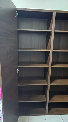 Spacious Dark Wood Finish Cabinet with Multiple Shelves(Final price)