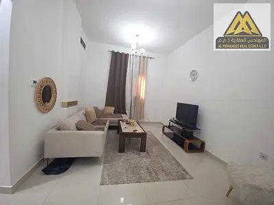 The apartment is fully furnished with clean and modern furniture, offering a comfortable and ready-to-move-in living experience behind Mark & Save.