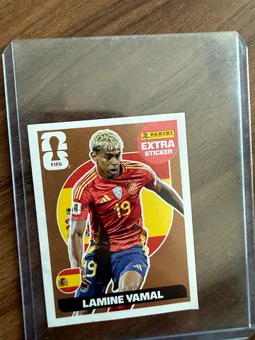 Panini World Cup Extra Sticker Lamine Yamal Bronze
