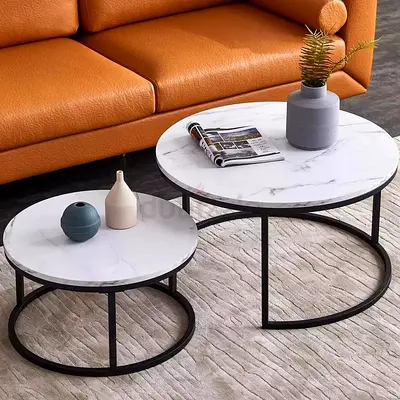 Nested Coffee Table Set of 2 for Living Room