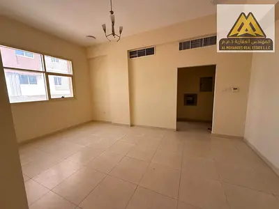 2 bedroom hall in Al Jurf 2, Ajman, no balcony, central AC, AED 35k, 4 payments, prime location.