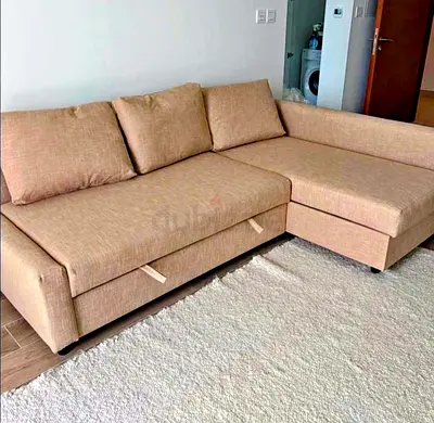 IKEA L shap Sofa store cum bed you can fix the