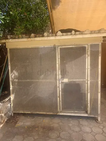Large Outdoor Bird / Dog Cage - Metal Mesh with Lockable Door