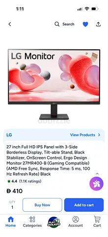Lg monitor (negotiable)