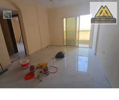 1-bedroom apartment in Al Mowaihat 2 with balcony, 2 bathrooms, good space. AED 31K yearly, 4 or 6 payments. Quiet location, close to services, family