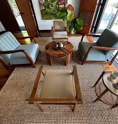 NATURAL BOHO WICKER RUG 250 free delivery