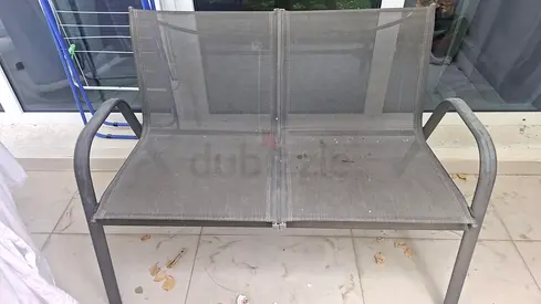 Two Seater Outdoor Mesh Bench