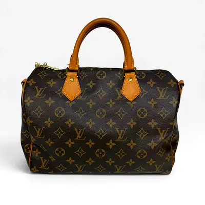 AUTHENTIC LOUIS VUITTON BANDOULIÈRE SPEEDY 30 IN MONOGRAM WITH GOLD HARDWARE
