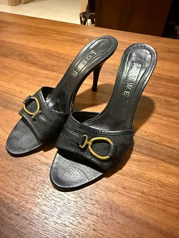 Loewe Black shoes Leather Mule Heels