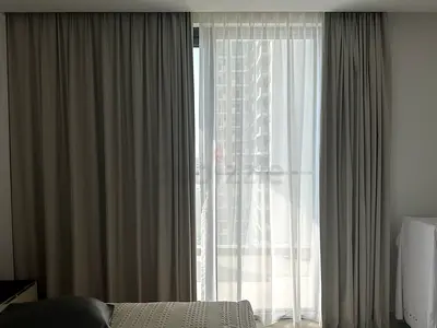 blackout curtains with white sheer