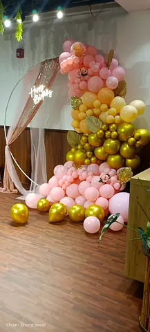 Birthday party balloon decorations