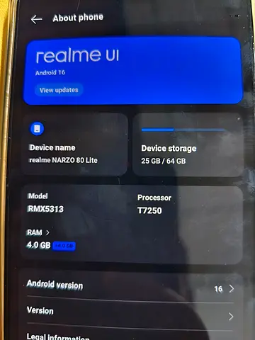 Realme Narzo 80 Lite