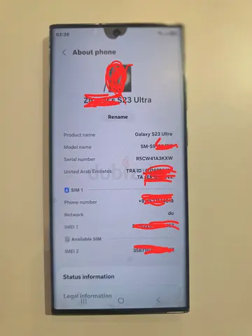 Samsung Galaxy S23 Ultra-5G 12gb/512gb UAE 🇦🇪 TDRA Version