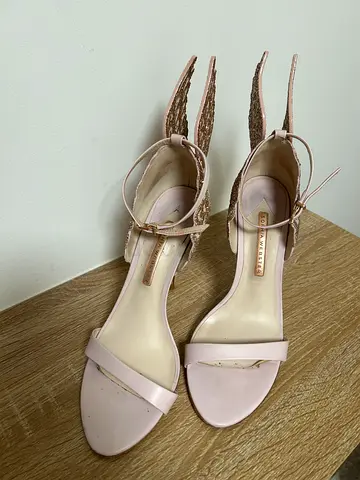 Sophia Webster sandals, Light pink womens strappy heels - size 40, gently used