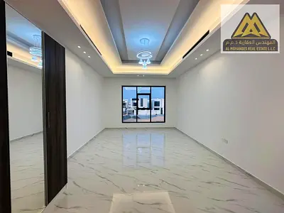 Ultra Luxurious 5BR Master Villa For Sale In Al Helio 2 Ajman Al Hadaeq Project (The Gardens District) Layout Featuring Majlis, Living Room, Maid's Ro