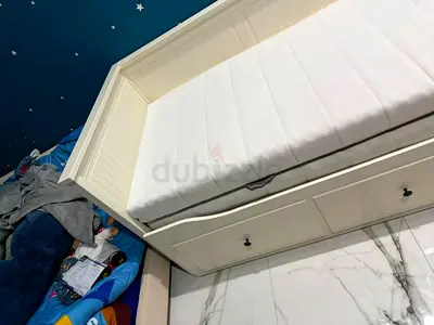 IKEA Hemnes daybed frame with two IKEA mattress