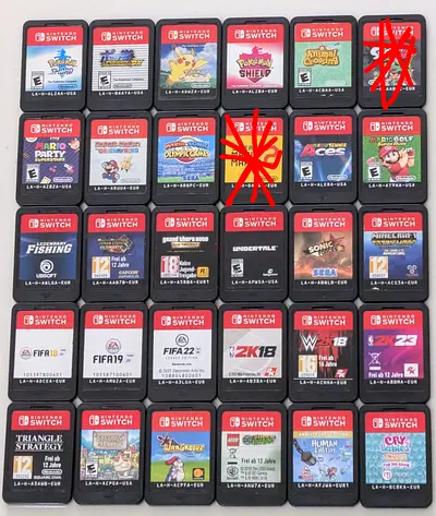 Nintendo Switch game Mario sonic pokemon animal crossing Minecraft fifa NBA gta w2k Lego aces golf